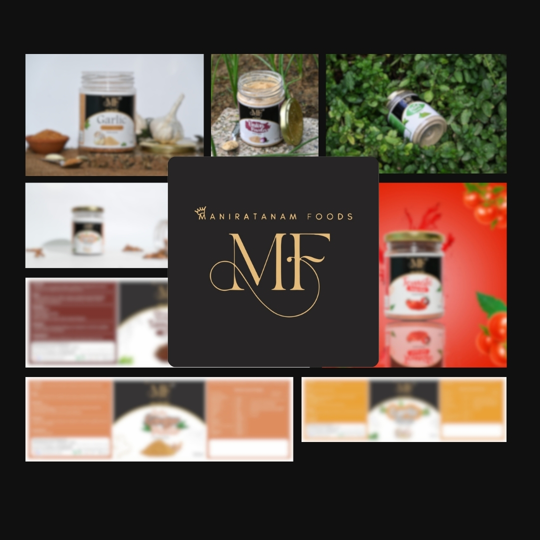 Maniratnam Foods branding and packaging design project in Rajasthan
